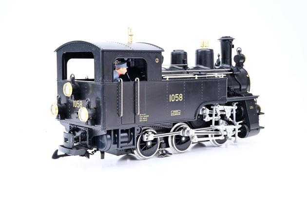LGB G Gauge 22470 SBB cl HG 3/3 Rack Steam Loco No.1058 - DCC Sound, Boxed