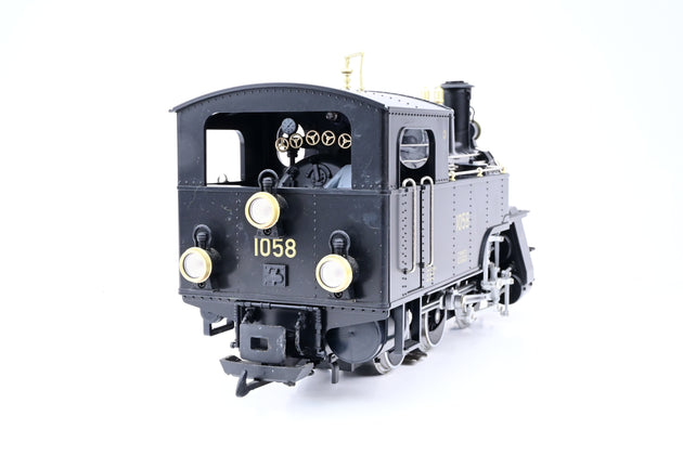 LGB G Gauge 22470 SBB cl HG 3/3 Rack Steam Loco No.1058 - DCC Sound, Boxed