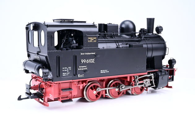 Kiss G Gauge 76112 HSB Class 99 Steam Locomotive No.99 6102 - DCC Sound, Boxed