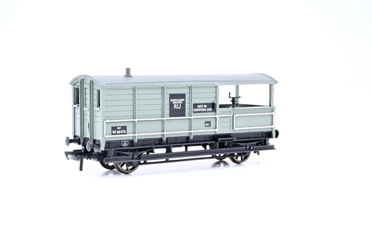 Bachmann OO Gauge 33-306B BR Grey 20T Toad Brake Van No.W68476 - Boxed