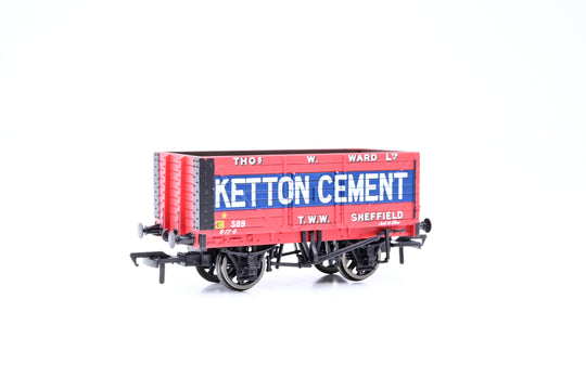 Bachmann OO Gauge 37-134 'Ketton Cement' 8-Plank End Door Open Wagon No.S89 - Boxed