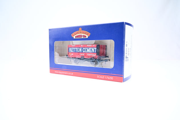 Bachmann OO Gauge 37-134 'Ketton Cement' 8-Plank End Door Open Wagon No.S89 - Boxed