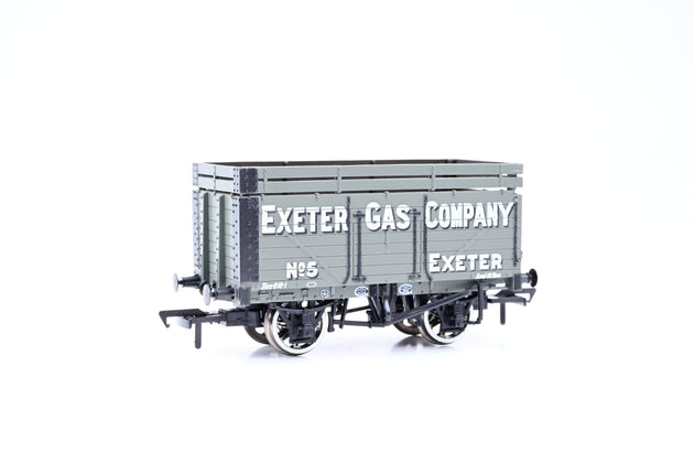 Bachmann OO Gauge 37-186 'Exeter Gas Company' 7-Plank Open Wagon w/ Coke Rails No.5 - Boxed