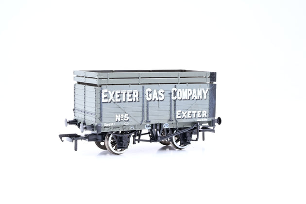 Bachmann OO Gauge 37-186 'Exeter Gas Company' 7-Plank Open Wagon w/ Coke Rails No.5 - Boxed