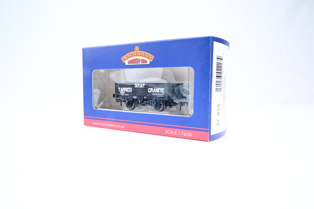 Bachmann OO Gauge 37-035 'Shap Tarred Granite' 5-Plank Open Wagon No.354 - Boxed