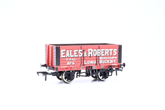 Bachmann OO Gauge 37-111 'Eales & Roberts' 7-Plank Fixed End Open Wagon No.6 - Boxed