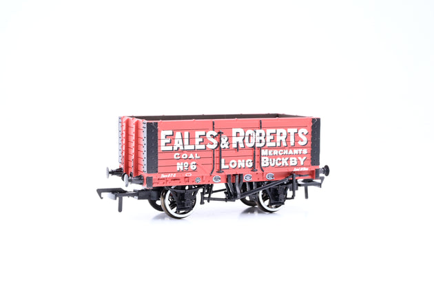 Bachmann OO Gauge 37-111 'Eales & Roberts' 7-Plank Fixed End Open Wagon No.6 - Boxed