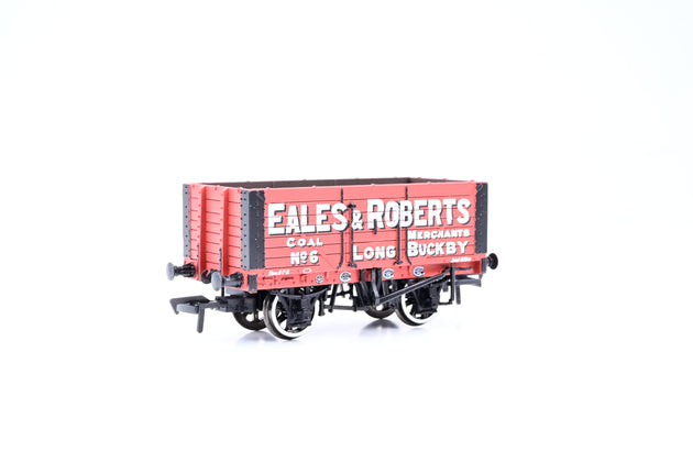 Bachmann OO Gauge 37-111 'Eales & Roberts' 7-Plank Fixed End Open Wagon No.6 - Boxed