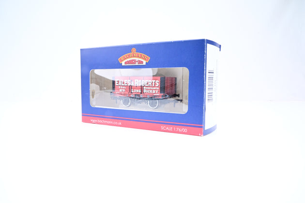 Bachmann OO Gauge 37-111 'Eales & Roberts' 7-Plank Fixed End Open Wagon No.6 - Boxed
