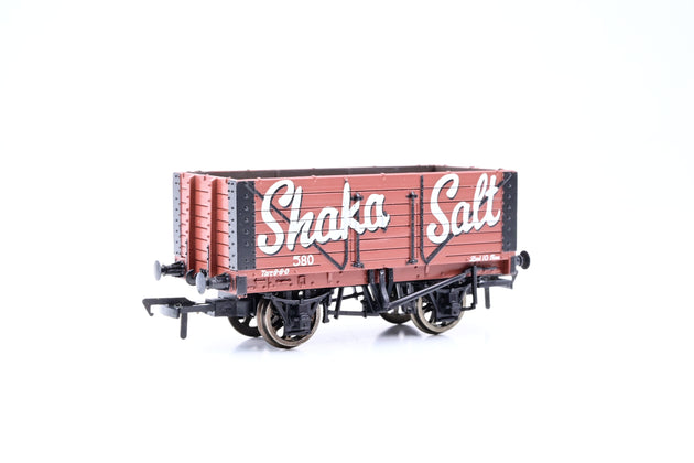 Bachmann OO Gauge 37-110 'Shaka Salt' 7-Plank Fixed End Open Wagon No.580 - Boxed