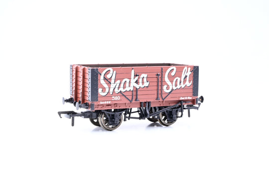 Bachmann OO Gauge 37-110 'Shaka Salt' 7-Plank Fixed End Open Wagon No.580 - Boxed