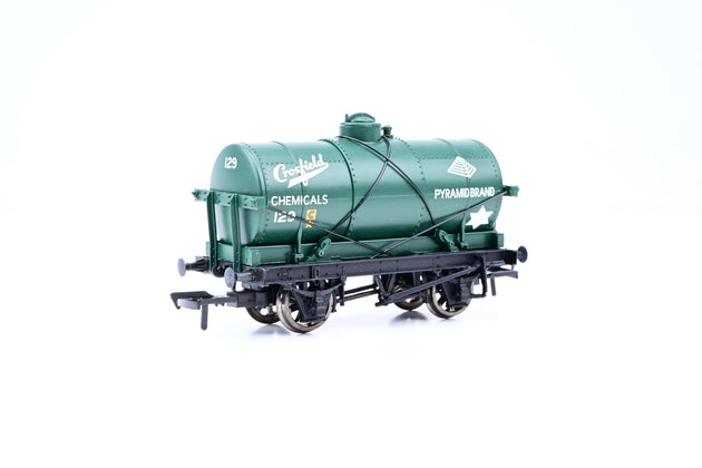Bachmann OO Gauge 37-682 'Crossfield Chemicals' 14T Tank Wagon No.129 - Boxed