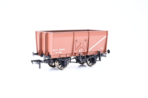 Bachmann OO Gauge 37-426B MoT Brown 16T Slope Sided Steel Mineral Wagon No.23866 - Boxed