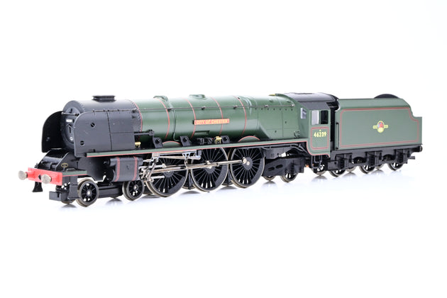Hornby OO Gauge R2312 BR Green Late Crest 4-6-2 Princess Coronation Class No.46239 'City of Chester' - Boxed