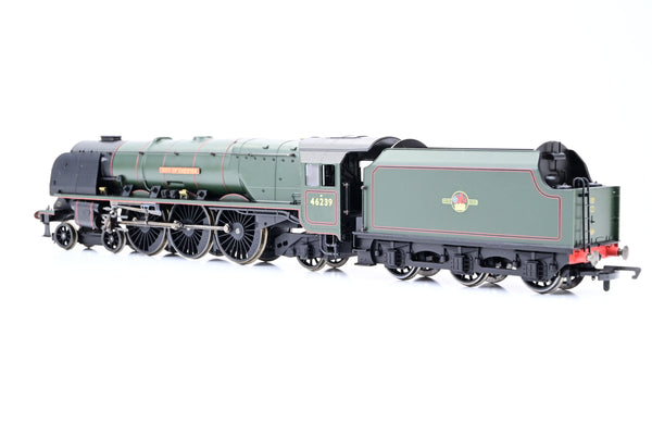 Hornby OO Gauge R2312 BR Green Late Crest 4-6-2 Princess Coronation Class No.46239 'City of Chester' - Boxed