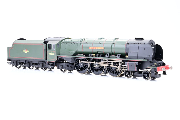 Hornby OO Gauge R2312 BR Green Late Crest 4-6-2 Princess Coronation Class No.46239 'City of Chester' - Boxed