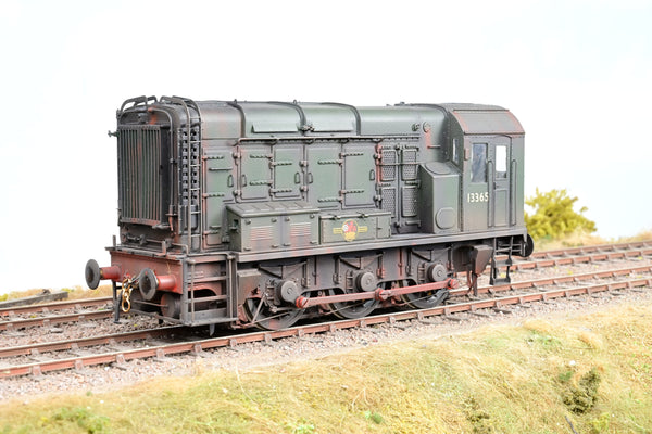 Sancheng O Gauge BR Green Late Crest 0-6-0 Class 08 Diesel Shunter No.13365 - Weathered, Boxed