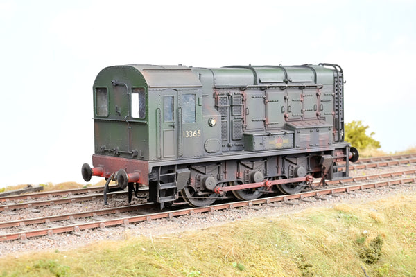 Sancheng O Gauge BR Green Late Crest 0-6-0 Class 08 Diesel Shunter No.13365 - Weathered, Boxed