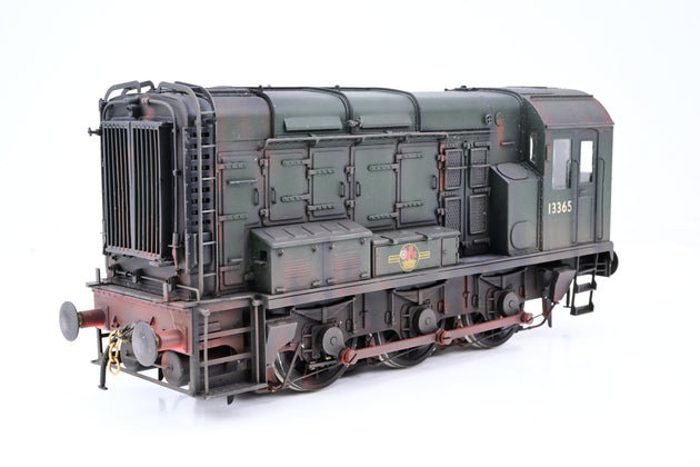 Sancheng O Gauge BR Green Late Crest 0-6-0 Class 08 Diesel Shunter No.13365 - Weathered, Boxed