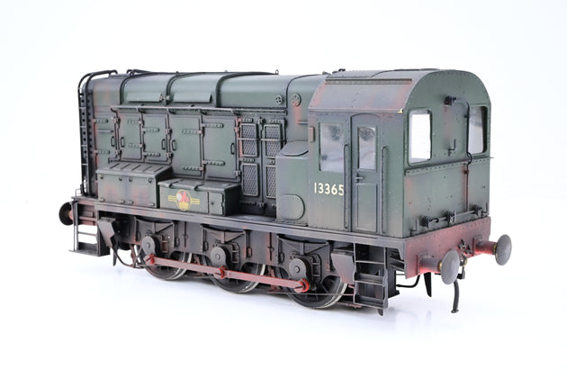 Sancheng O Gauge BR Green Late Crest 0-6-0 Class 08 Diesel Shunter No.13365 - Weathered, Boxed
