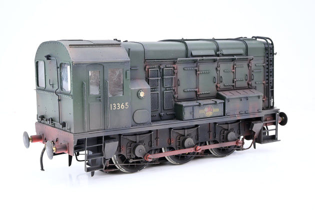 Sancheng O Gauge BR Green Late Crest 0-6-0 Class 08 Diesel Shunter No.13365 - Weathered, Boxed