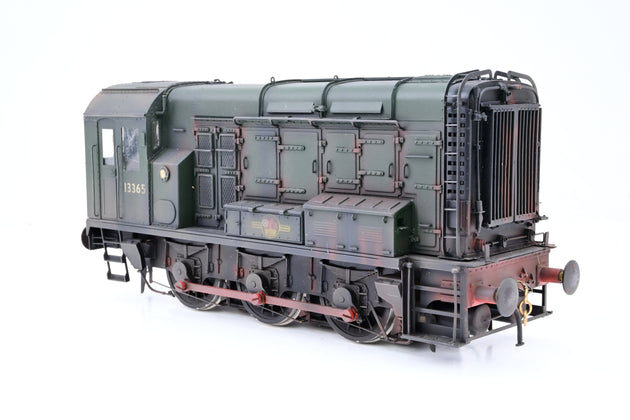 Sancheng O Gauge BR Green Late Crest 0-6-0 Class 08 Diesel Shunter No.13365 - Weathered, Boxed