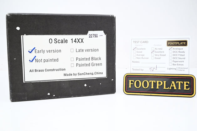 Sancheng O Gauge GWR 14xx 0-4-2T Tank Unpainted Brass - Boxed