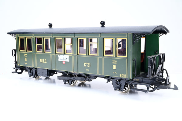 LGB G Gauge 30330 Ballenberg 3rd Class Passenger Car - Boxed