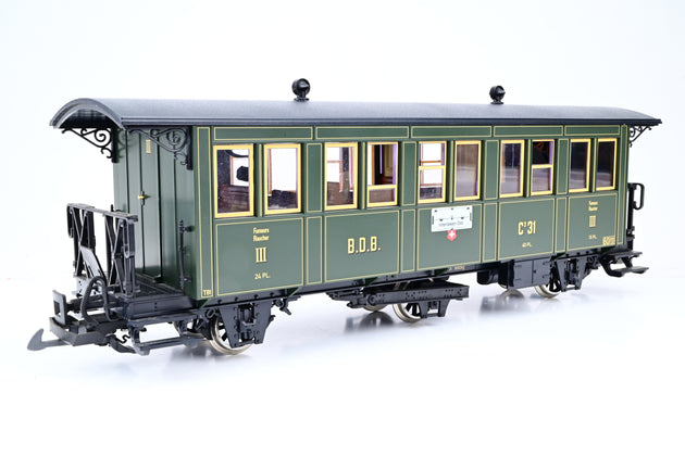LGB G Gauge 30330 Ballenberg 3rd Class Passenger Car - Boxed