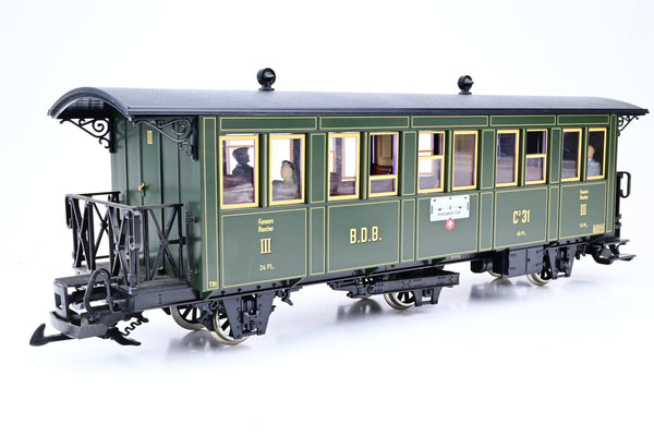 LGB G Gauge 30330 Ballenberg 3rd Class Passenger Car - Boxed