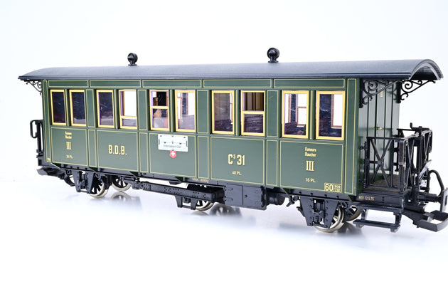 LGB G Gauge 30330 Ballenberg 3rd Class Passenger Car - Boxed