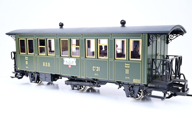 LGB G Gauge 30330 Ballenberg 3rd Class Passenger Car - Boxed
