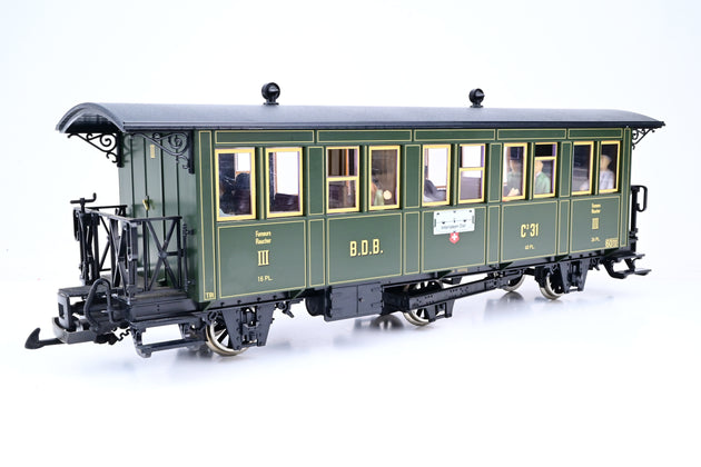 LGB G Gauge 30330 Ballenberg 3rd Class Passenger Car - Boxed