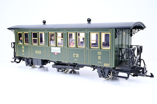 LGB G Gauge 30330 Ballenberg 3rd Class Passenger Car - Boxed