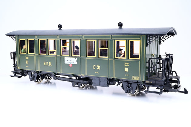 LGB G Gauge 30330 Ballenberg 3rd Class Passenger Car - Boxed