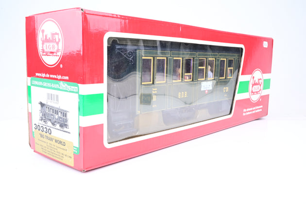 LGB G Gauge 30330 Ballenberg 3rd Class Passenger Car - Boxed
