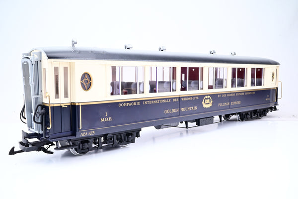 LGB G Gauge 32658 MOB CIWL 'Golden Mountain' Pullman Saloon Car No.AB4 103 - Boxed