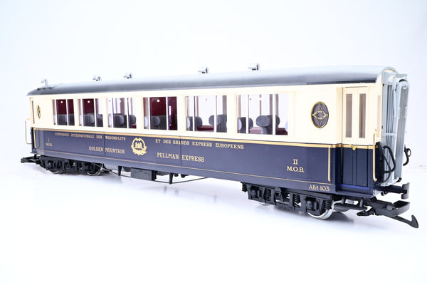 LGB G Gauge 32658 MOB CIWL 'Golden Mountain' Pullman Saloon Car No.AB4 103 - Boxed