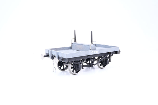 Kit Built Gauge 1 10mm Scale Pair of GWR 4-Wheel Bolster Wagons