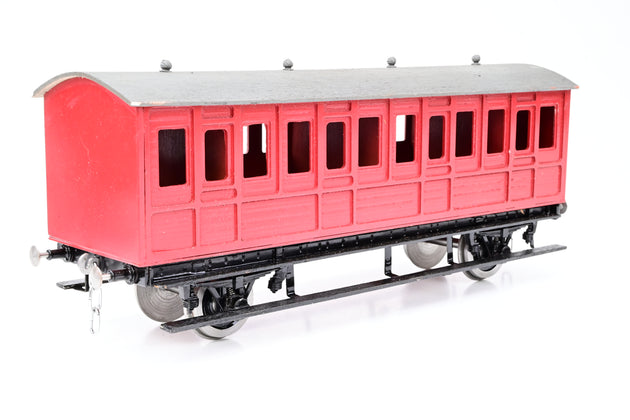 Kit Built Gauge 1 10mm Scale Rake of 3 4 Wheel Coaches - Unboxed