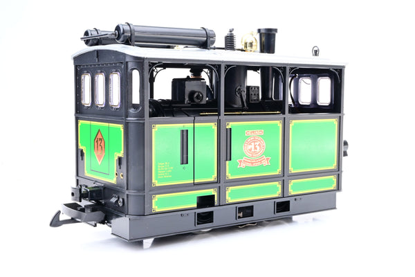 LGB G Gauge 2150 Tramway Steam Engine Elias Black Green No.13 - DCC Fitted, Boxed
