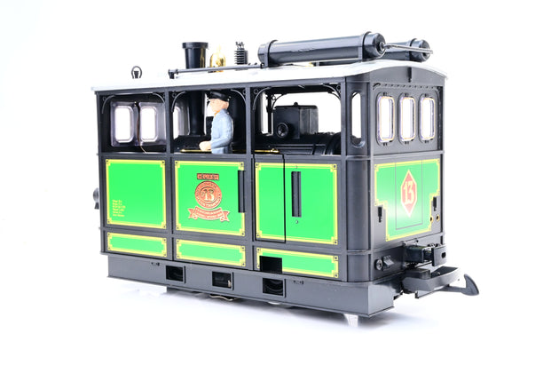LGB G Gauge 2150 Tramway Steam Engine Elias Black Green No.13 - DCC Fitted, Boxed