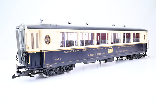 LGB G Gauge 32658 MOB CIWL 'Golden Mountain' Pullman Saloon Car No.AB4 103 - Boxed