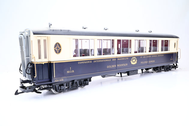 LGB G Gauge 32658 MOB CIWL 'Golden Mountain' Pullman Saloon Car No.AB4 103 - Boxed