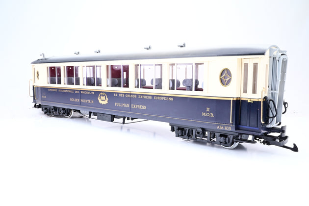 LGB G Gauge 32658 MOB CIWL 'Golden Mountain' Pullman Saloon Car No.AB4 103 - Boxed