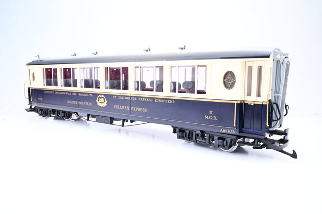 LGB G Gauge 32658 MOB CIWL 'Golden Mountain' Pullman Saloon Car No.AB4 103 - Boxed