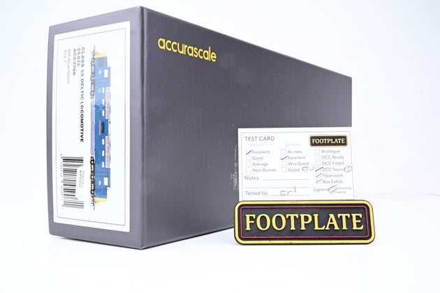 Accurascale OO Gauge ACC2786 BR Blue Class 55 No.55013 'The Black Watch' - DCC Sound, Boxed