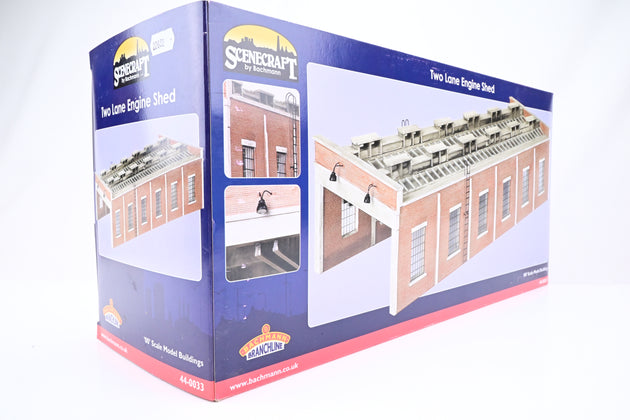 Bachmann OO Gauge 44-0033 Two Lane Engine Shed - Boxed