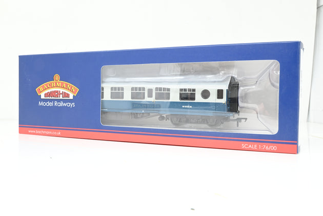 Bachmann OO Gauge 39-452A LMS 57ft Porthole Coach Corridor Second BR Blue & Grey No.M13135M - Boxed