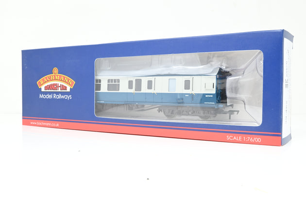 Bachmann OO Gauge 39-462 LMS 57ft Porthole Coach Corridor Second BR Blue & Grey Brake No.M27001M - Boxed